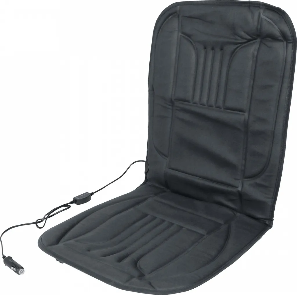 Cuscino Termico Auto 12V Carpoint Nero 98x48cm | Sedile Riscaldato