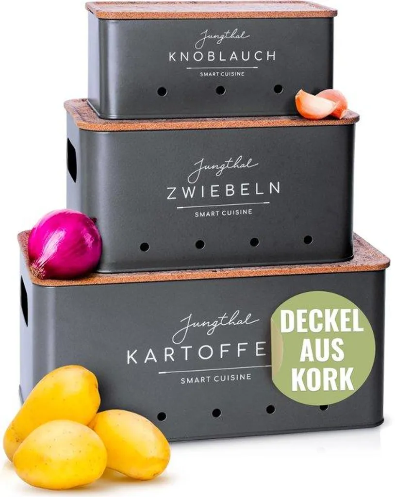 Fini les légumes qui germent avec ces bacs à pommes de terre gris (x3)