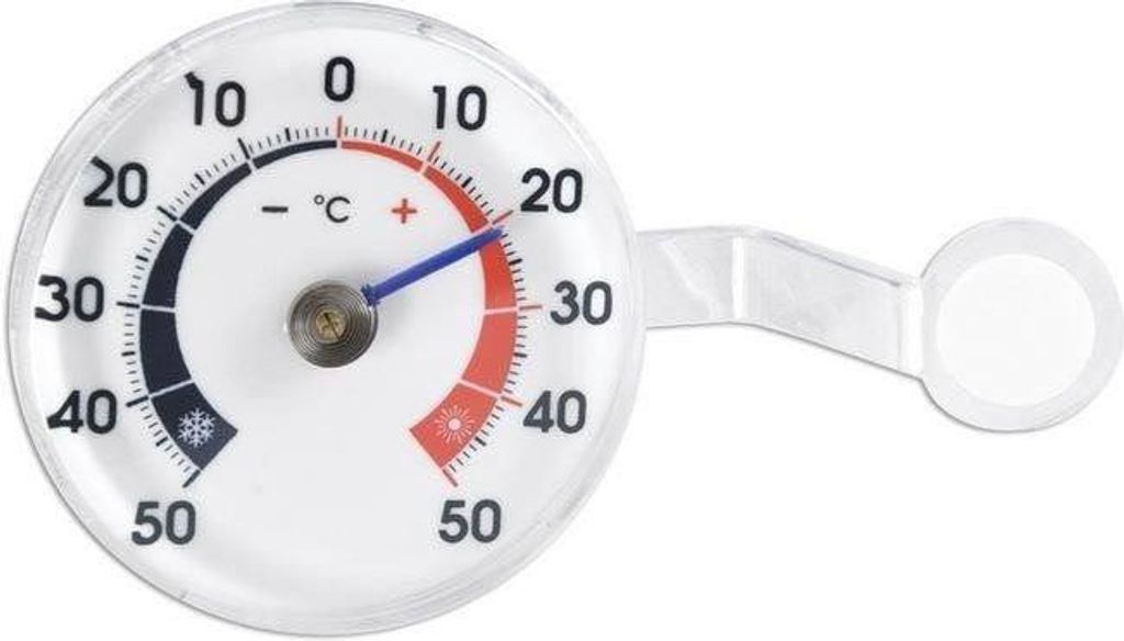 Selbstklebendes Außenthermometer für Fensterglas, ohne Bohren