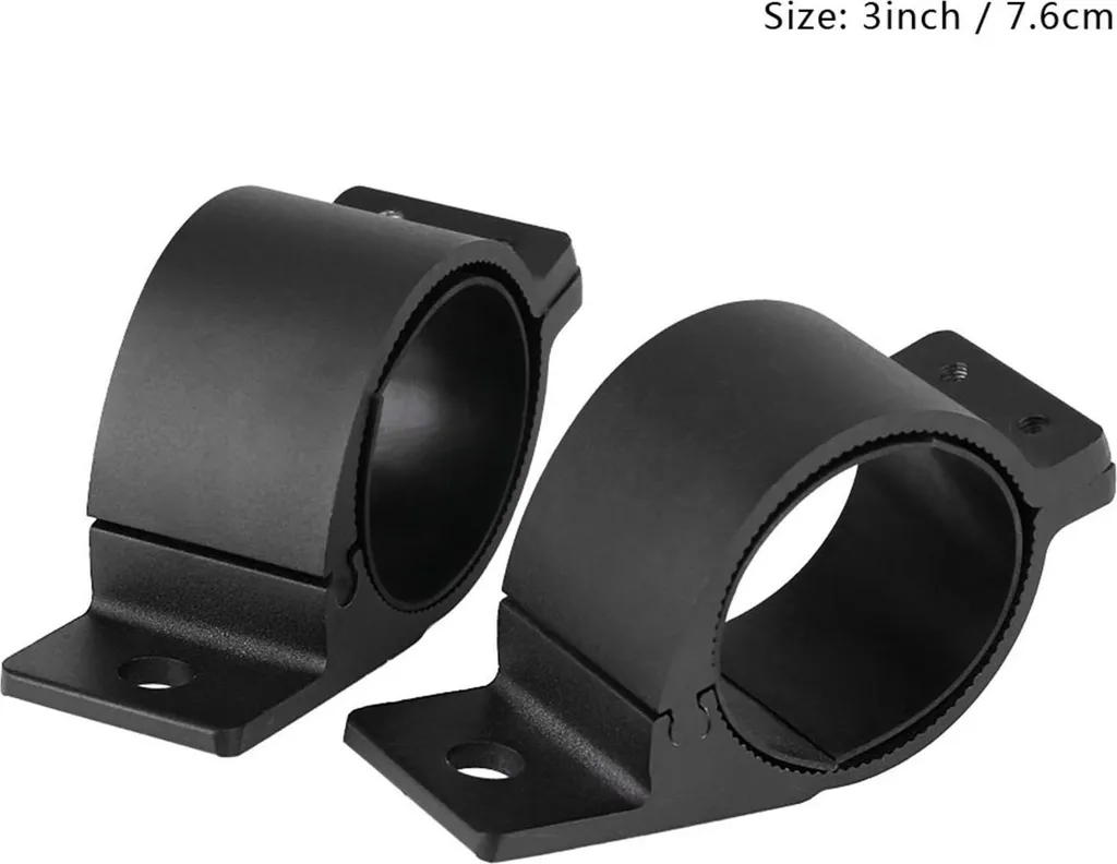 Support montage phares 3 pouces sans perçage pour barre de protection