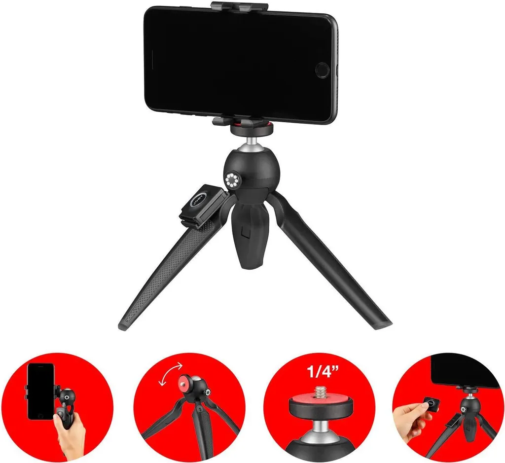 Mini Trépied Vlogging Joby HandyPod Mobile Plus Noir pour iPhone et Android - 10