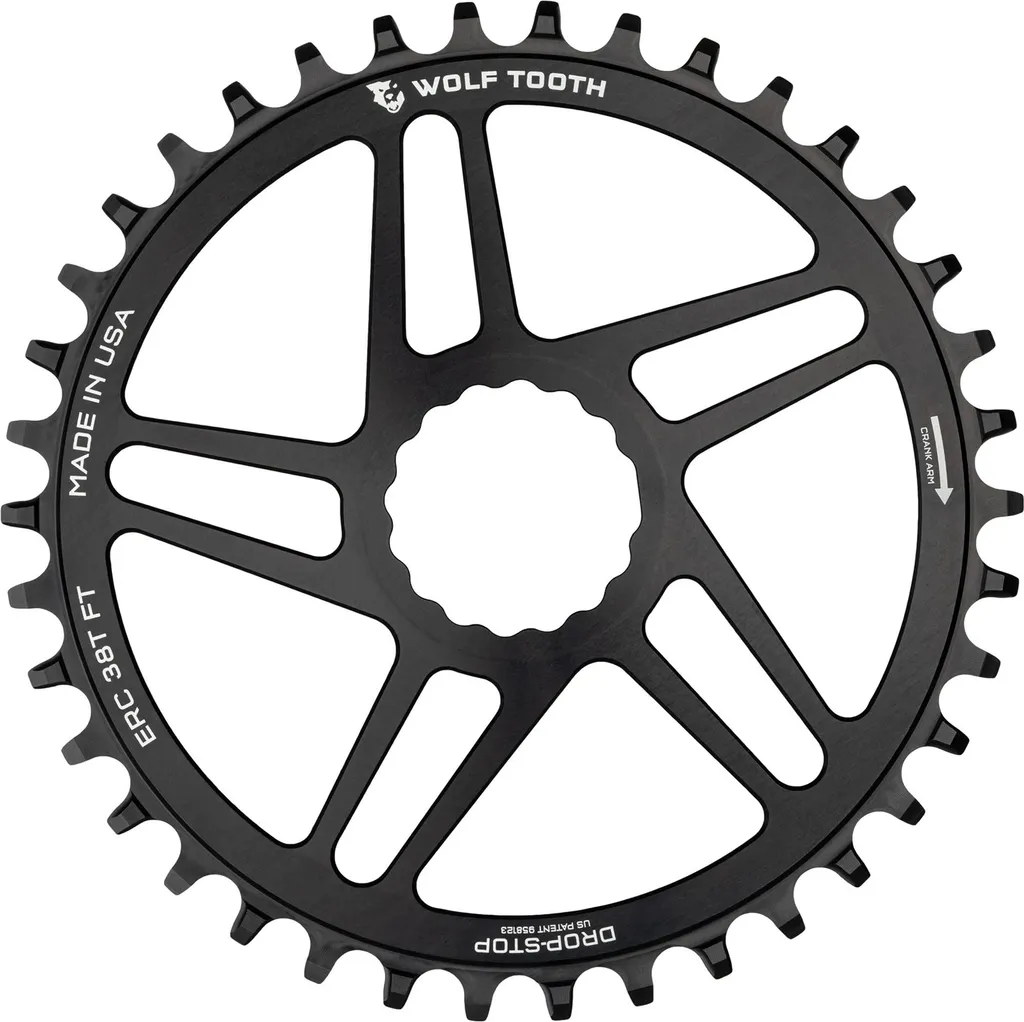 Plateau Wolf Tooth 42 Zents Drop-Stop B Noir pour Système Direct Mount