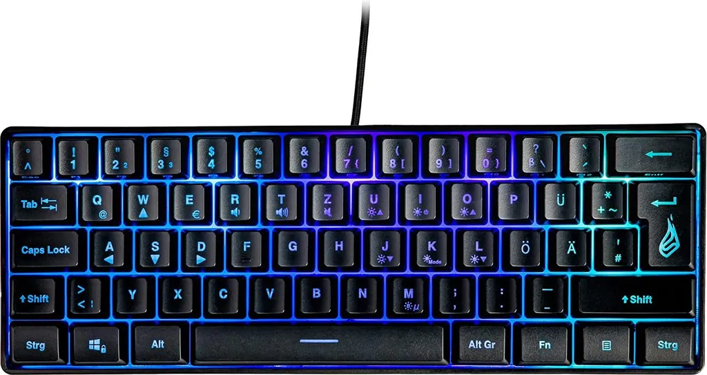 Verbatim 48700 Clavier Gaming RVB X1 QWERTZ Allemand - Noir Précis