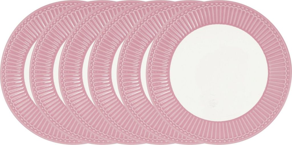 Greengate Alice Speiseteller dusty rose 26,5 cm Set6