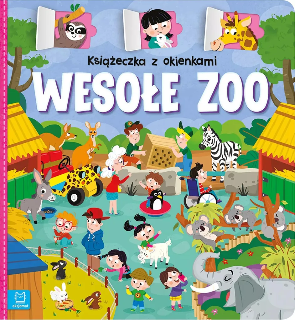 Livre de fenêtre Un joyeux zoo 37088 pour enfant avec volets animés