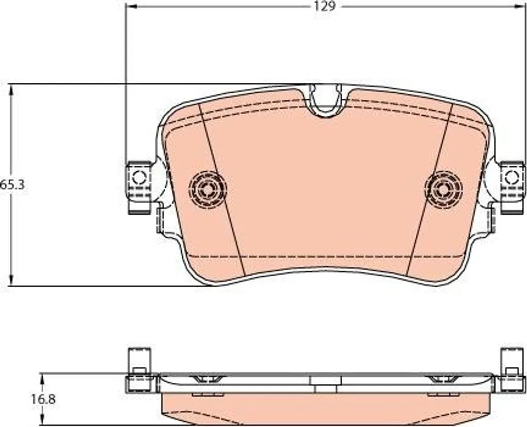 Plaquettes TRW GDB2131 haute endurance compatible OE 4M0698451N Audi VW