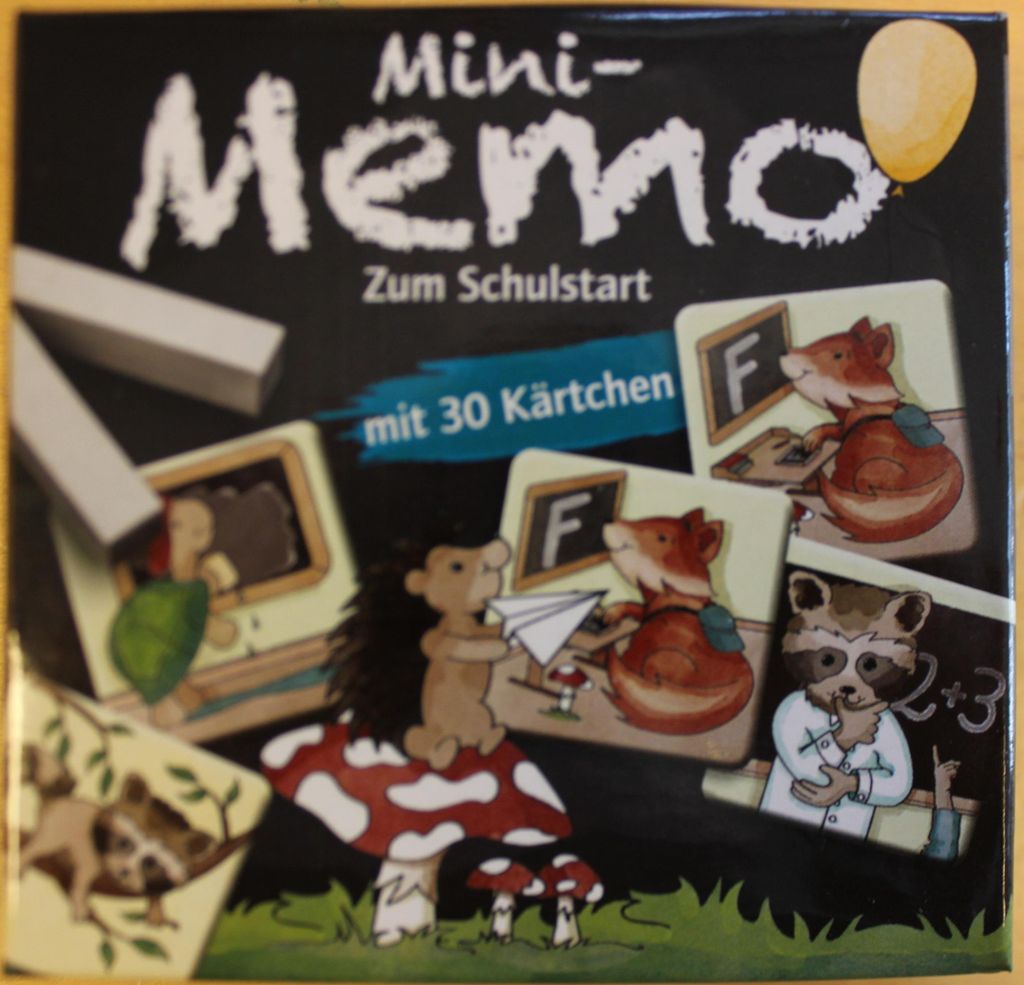 Lutz Mauder - 11402 - Mini Memo, zum Schulstart, 30 Kärtchen, Pappe, Kärtchen: 4cm x 4cm