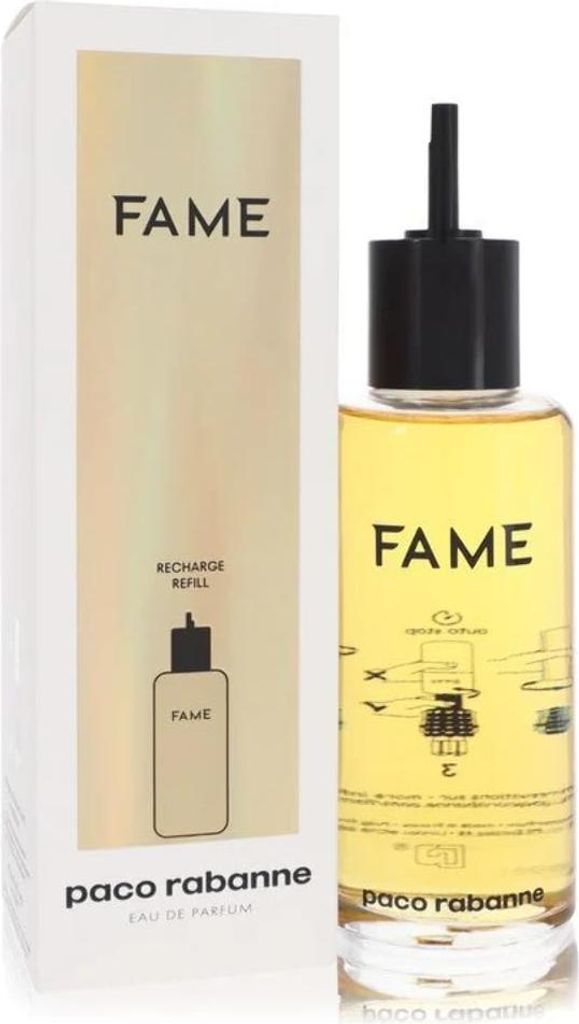 A product shot of a perfume bottle and its packaging.