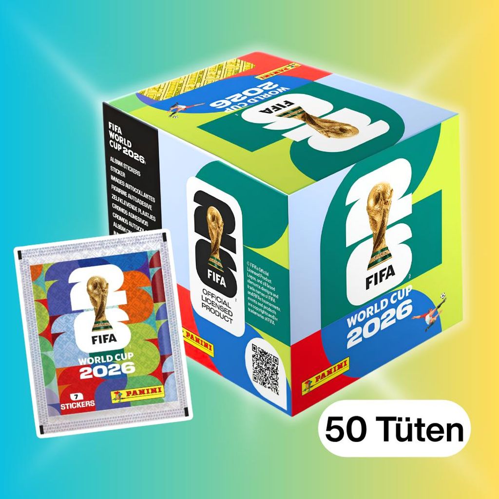 Panini FIFA World Cup 2026 Sticker Display – 50 Tüten mit Produktbild 