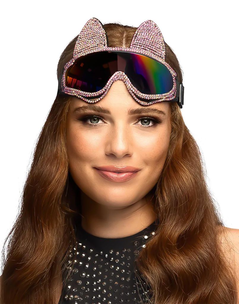 Skibrille „Burning Man Festival Glam Cat“