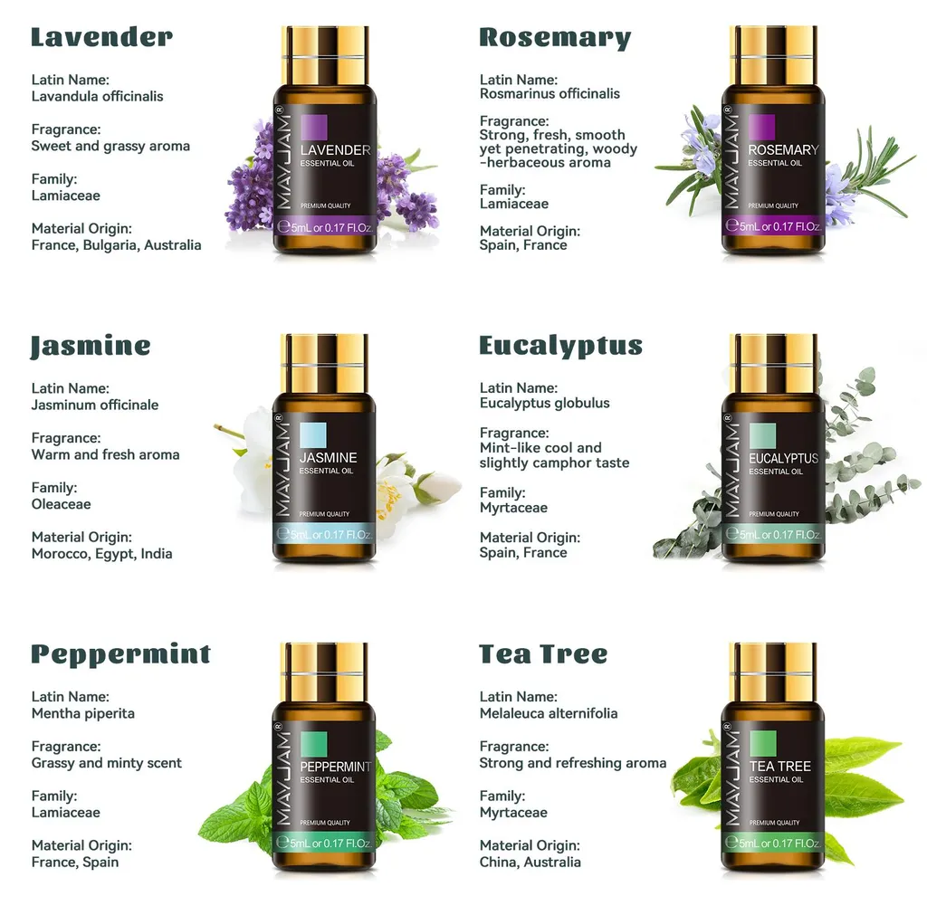 Kit huiles essentielles 35 parfums pour diffuseur et relaxation