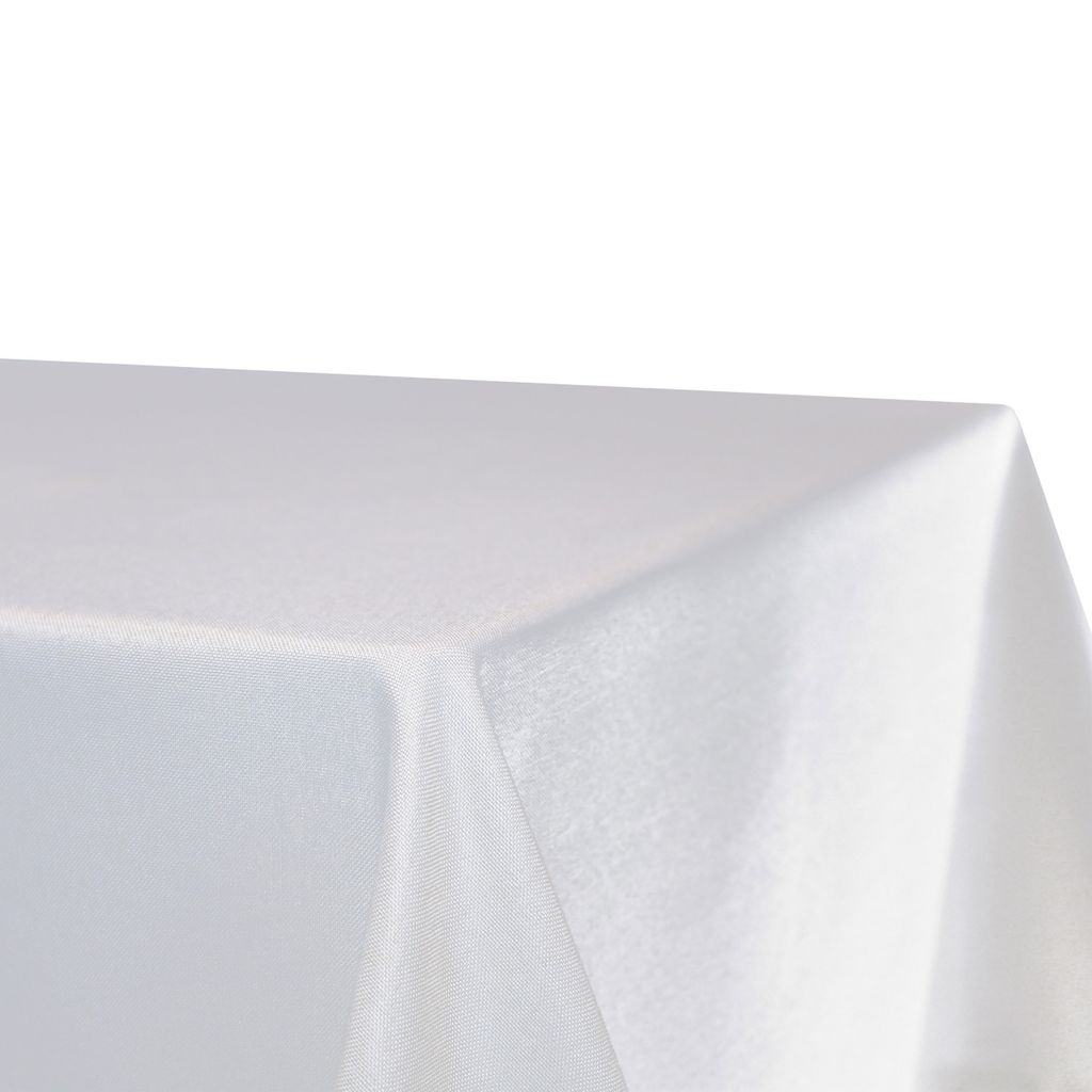 Tischdecke Leinenoptik Weiß 110 x 220 cm eckig Lotuseffekt Produktbild 