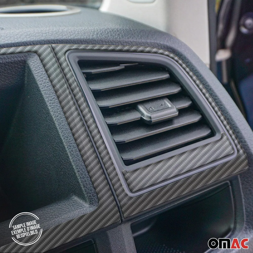 Cockpit decorazione interna per VW Passat B7 2010-2015 carbonio ottico 14pcs - 4