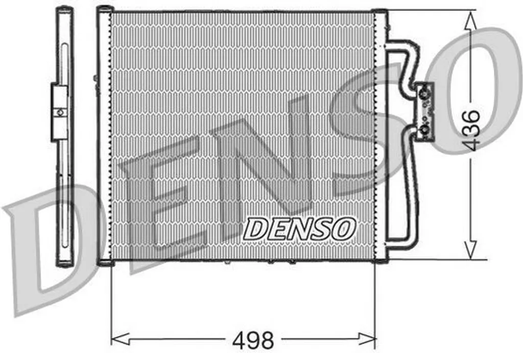 Condenseur de clim DENSO DCN23009 pour Kangoo I - OE 7700301253 Qualité