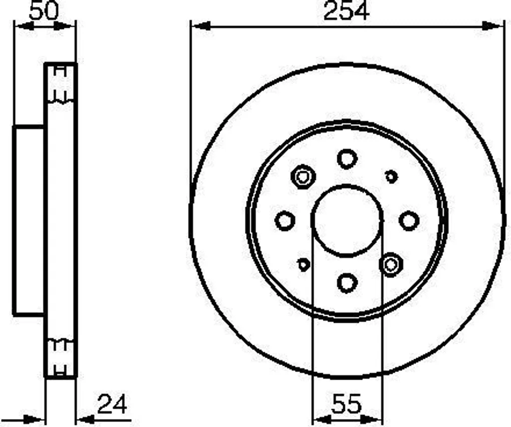 Disque de frein Bosch 0986479231 Haute Performance pour Rio DC et JB