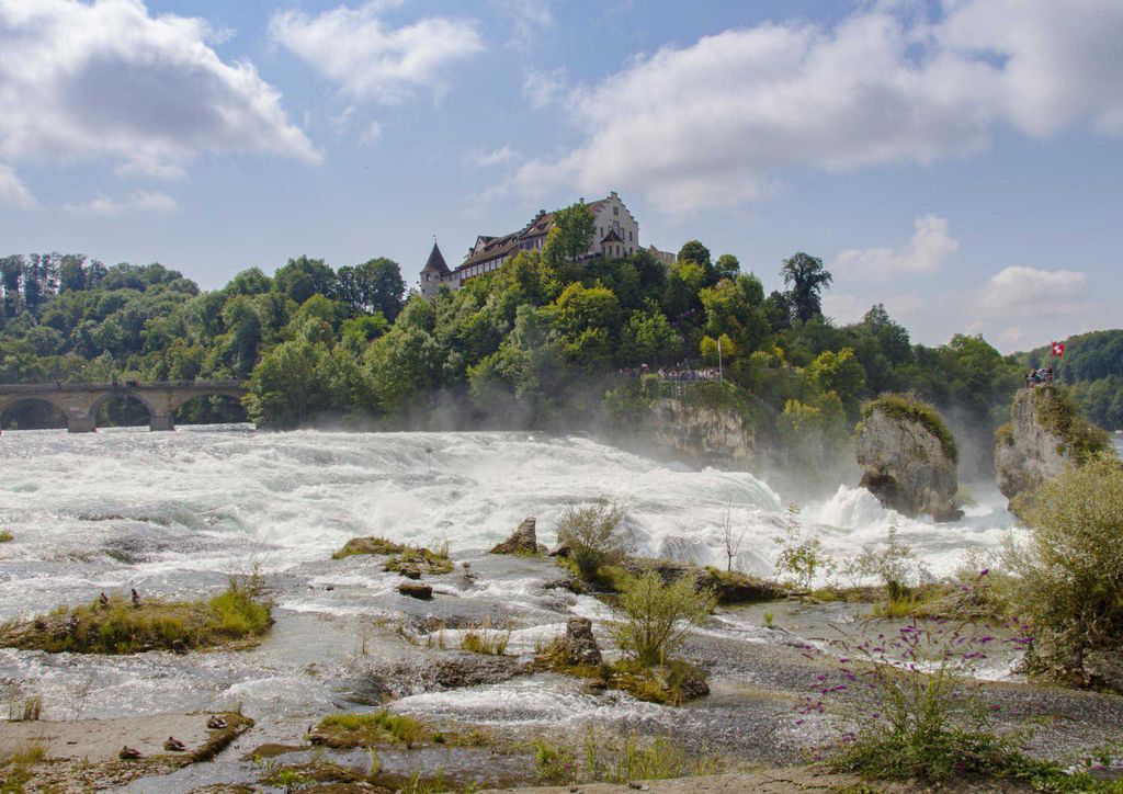 hansepuzzle 33302 - Rheinfall Puzzle, 260 Teile, Natur, 41,0 x 28,0cm mit hochwertiger Aufbewahrung, Kartonbox und wiederverschließbarem Beutel