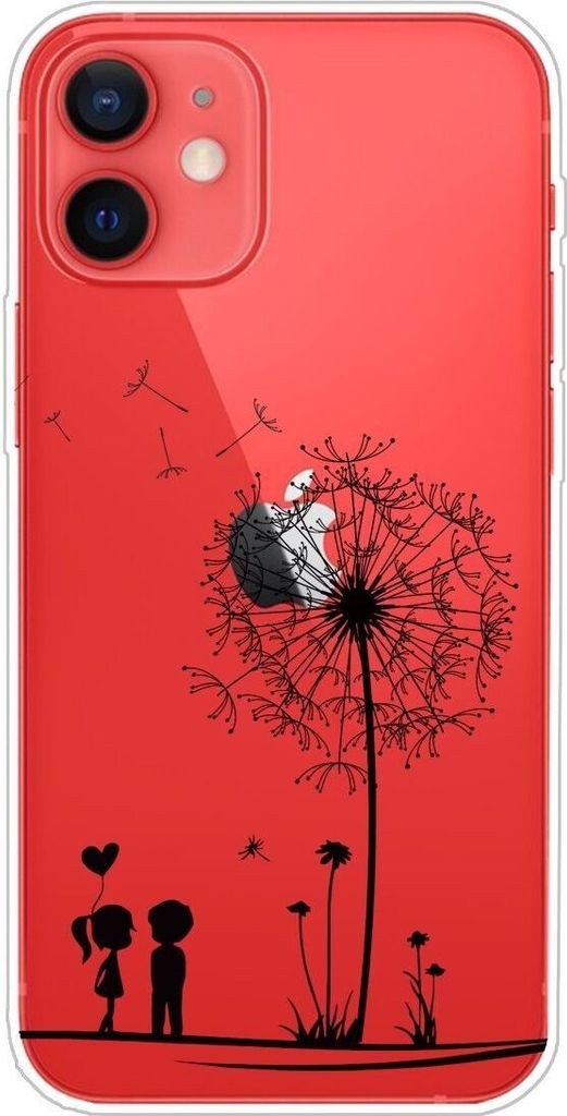 König Design Hülle kompatibel mit Apple iPhone 13 mini Kunststoff Soft Handyhülle - Handy Case Transparent