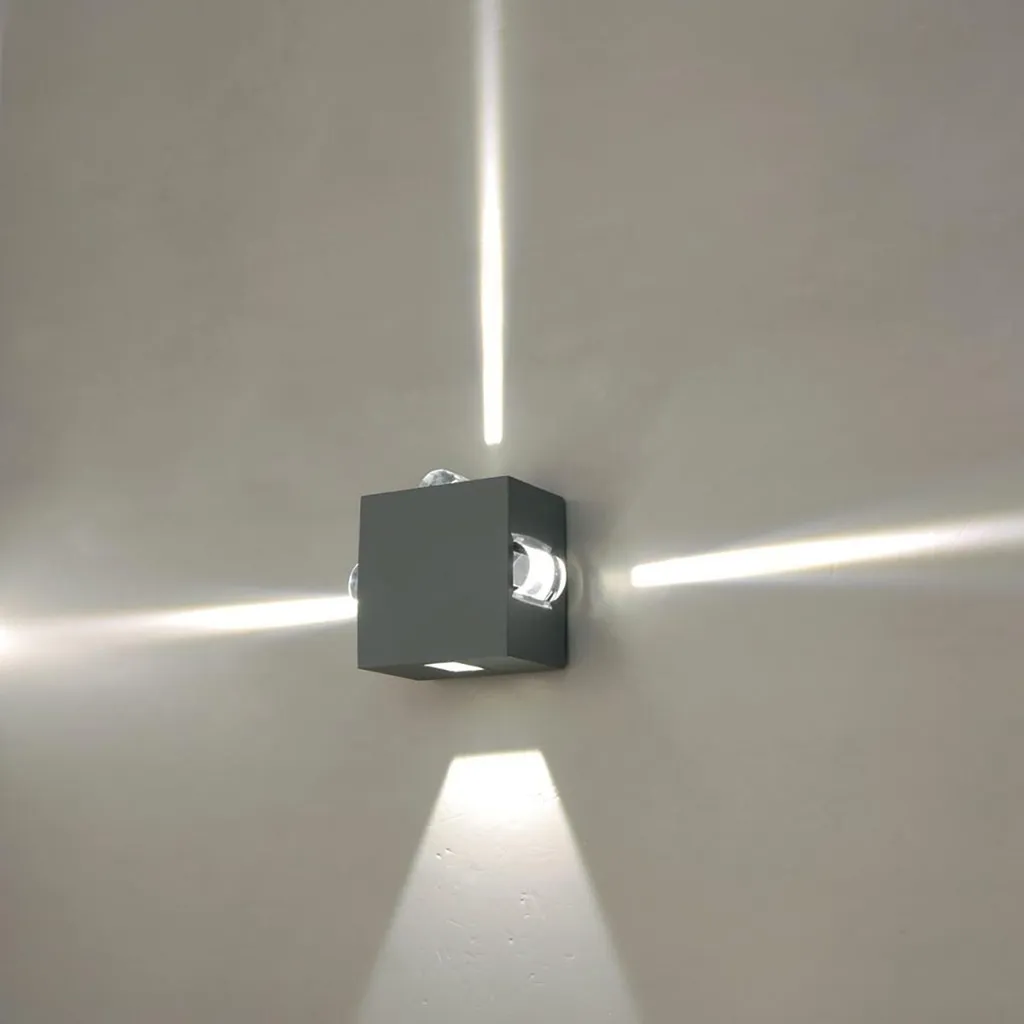 Applique d'extérieur noire Agner Elstead avec LED intégrée de 10W - 2