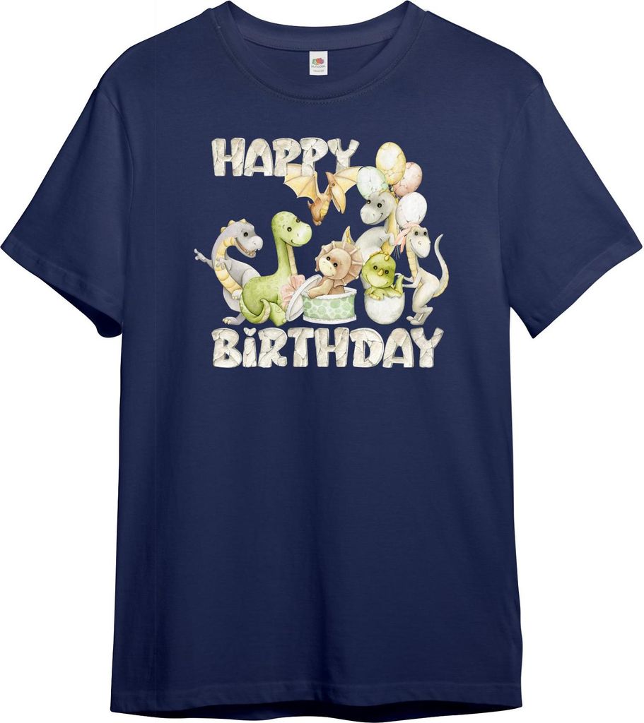 PAULGOS Kinder T-Shirt, Geburtstag Dinosaurier
