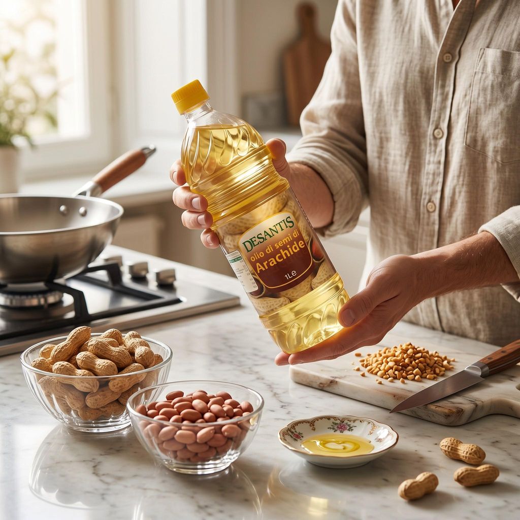 Desantis Erdnussöl 1 Liter, Reines Erdnussöl zum Braten & Produktbild 