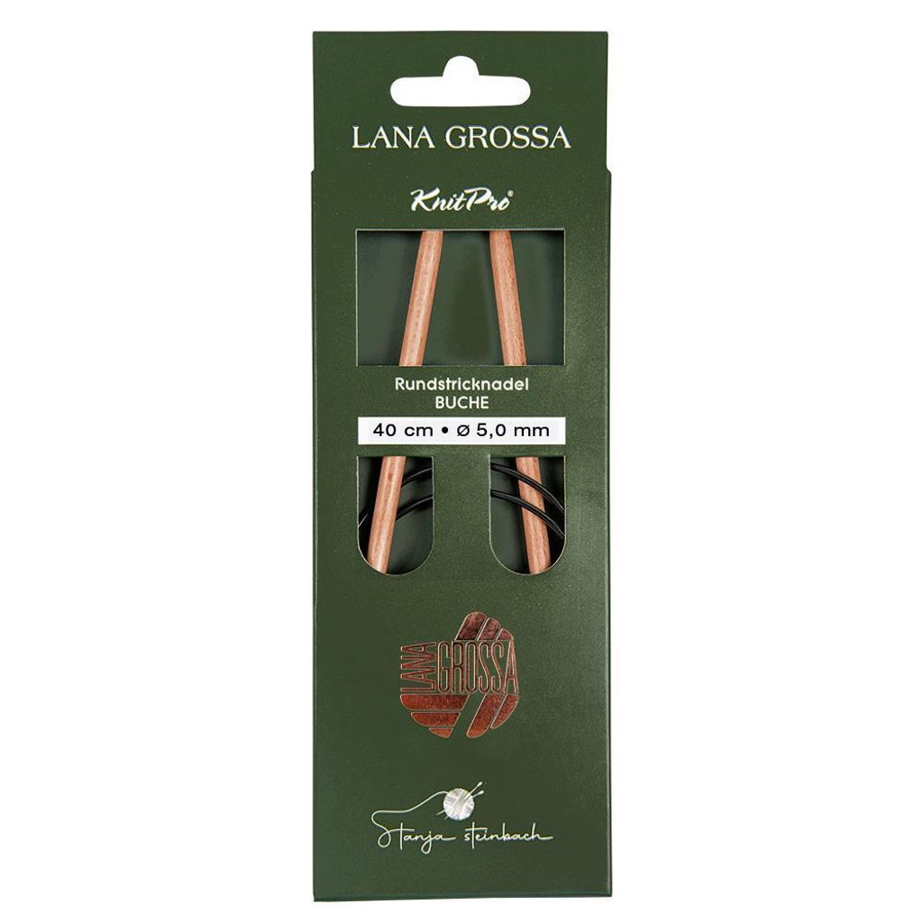 Lana Grossa - Rundstricknadel Holz Buche 40cm 5.0mm