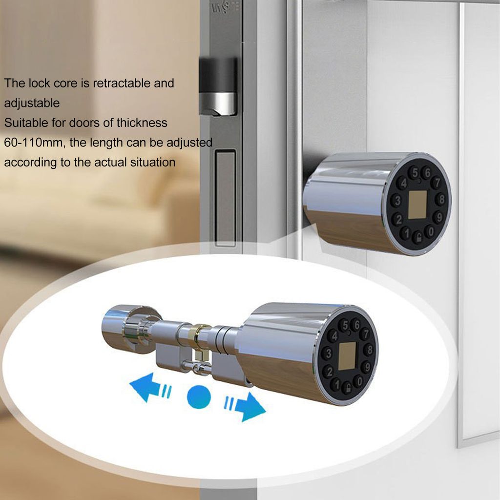 Smart Zylinderschloss – Bluetooth-Fernbedienung, APP- & Produktbild 9
