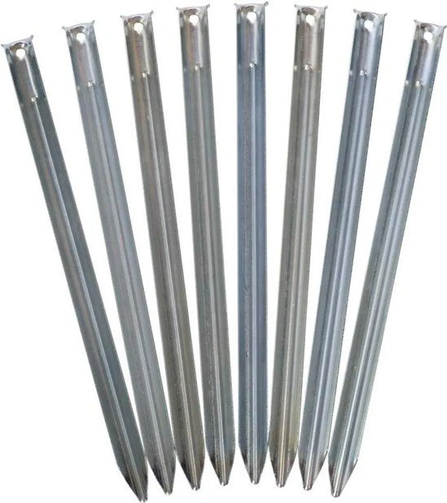 Piquets de Plage Anti-vent 30 cm en Acier Profil V - Fixation Sable Sûre