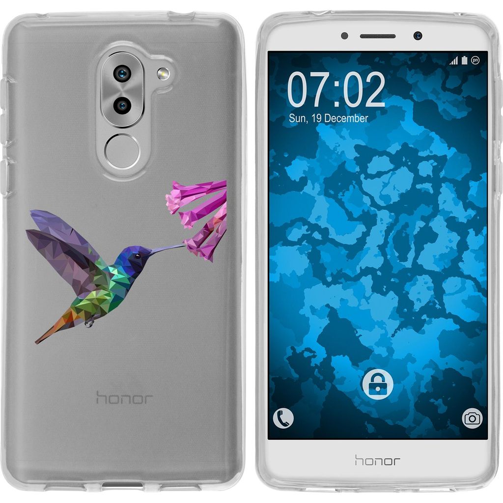 PhoneNatic Case kompatibel mit Huawei Honor 6x Silikon-Hülle Vektor Tiere M3