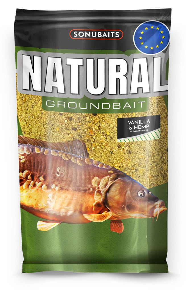 Sonubaits Natural Groundbait 1 kg Vanilla & Hemp Produktbild 