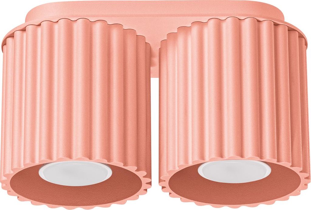 Plafond AURA 2 apricot GU10 2xGU10 10W Aluminium 12x10x21cm Sollux Lighting