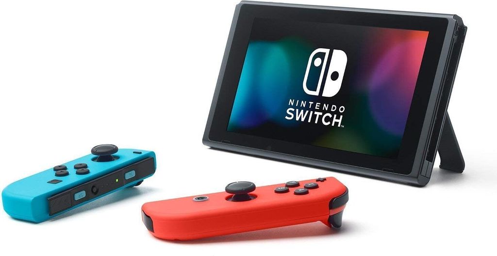 Nintendo Switch Konsole, Farbe: Neon-Rot/Neon-Blau Produktbild 4