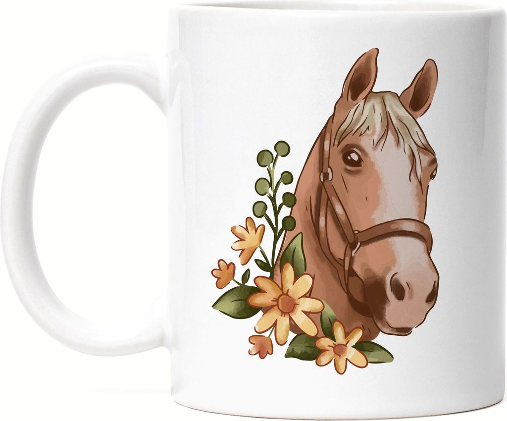 Pferd Tasse Weiß Pferde Hengst Stute Hobbie Freiheit Pferdeflüsterer Pferdeliebhaber Reiten Spirit Reiterin Pony