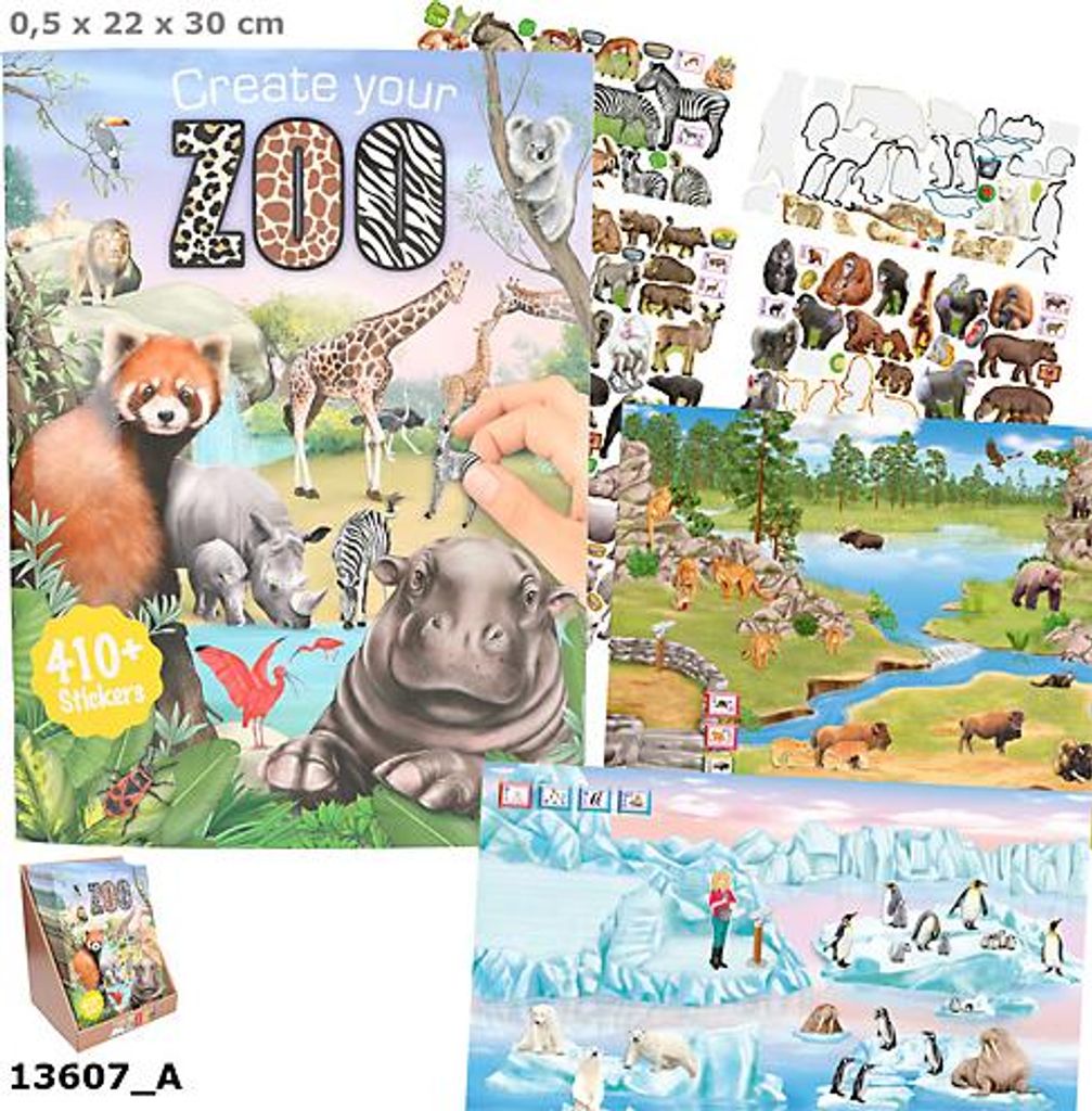 Zestaw Kreatywny Z Naklejkami Zoo 13607A Zdjęcie produktu 