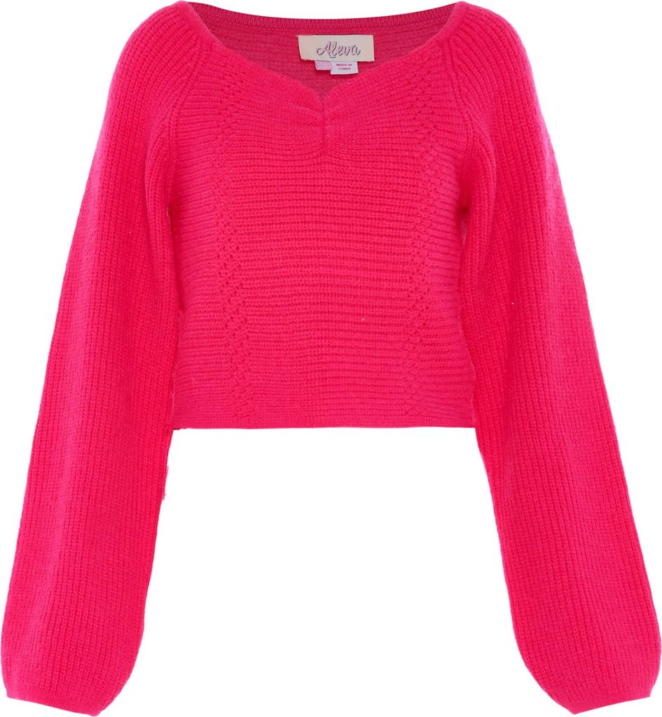 aleva damen pullover - rosa, XL/XXL