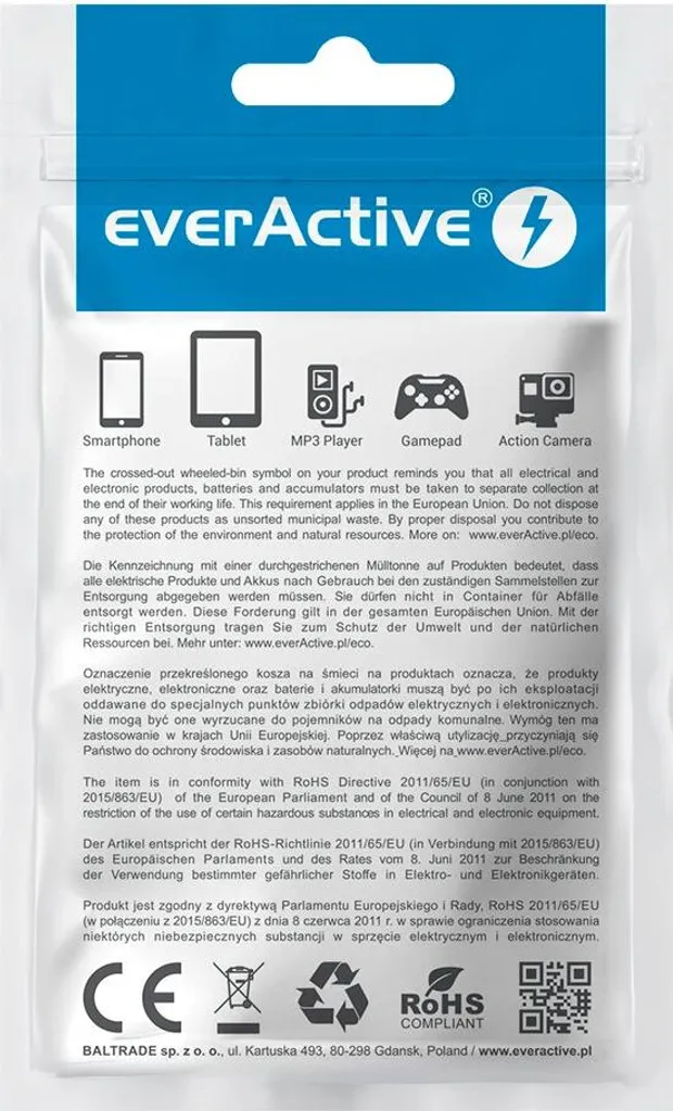 Cavo everActive CBB-2CBL 2m con Display LCD: Carica USB-C 3A Professionale - 3