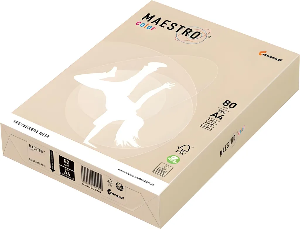 MAESTRO Kopierpapier color 9417-CR20A80S A4 creme 500Bl./Pack