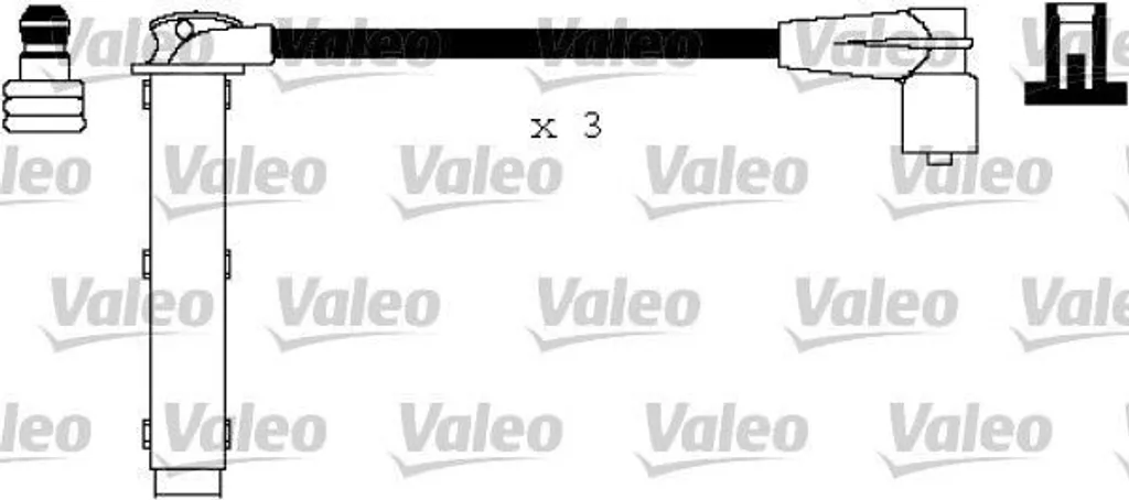 Câbles d'allumage robustes Valeo 346130 isolation silicone Freelander