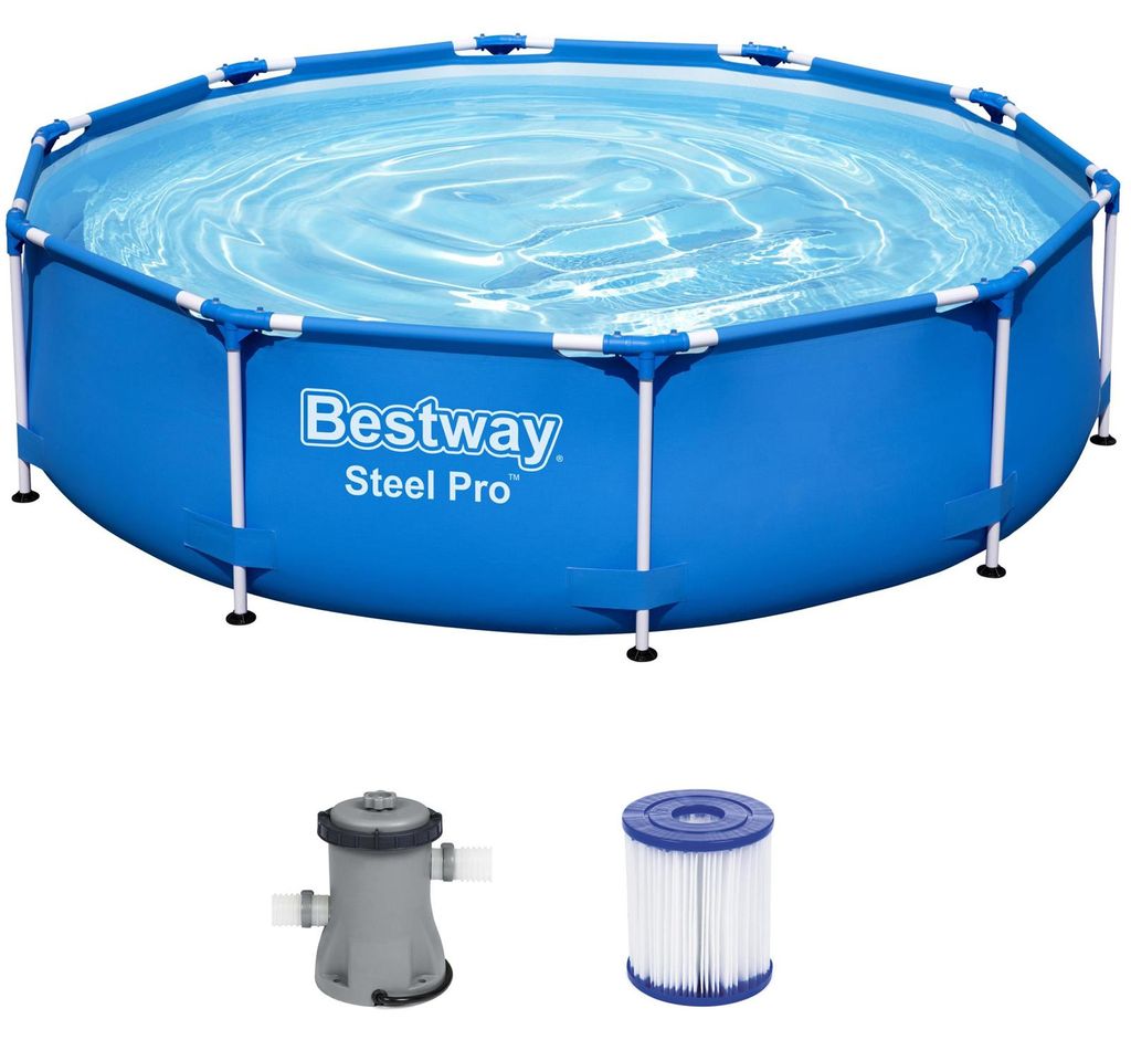 Bestway 56679 Set piscina con telaio Pro™ in acciaio, Immagine del prodotto 