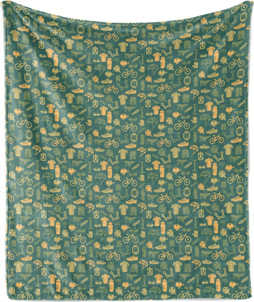 Offerta Coperta Pile ABAKUHAUS 175x230 | Stampa Bici Moderna XL
