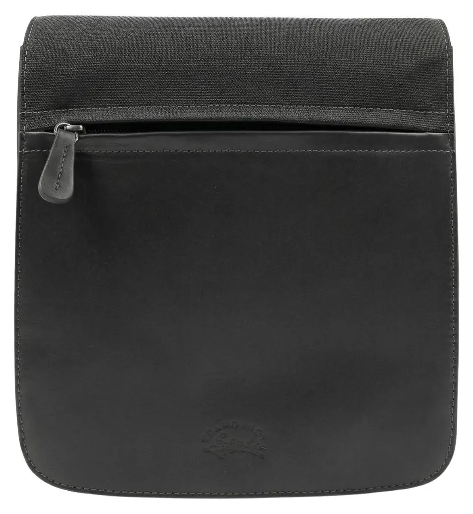 Sacoche cuir de vachette Francinel Porto Noir finition haut de gamme