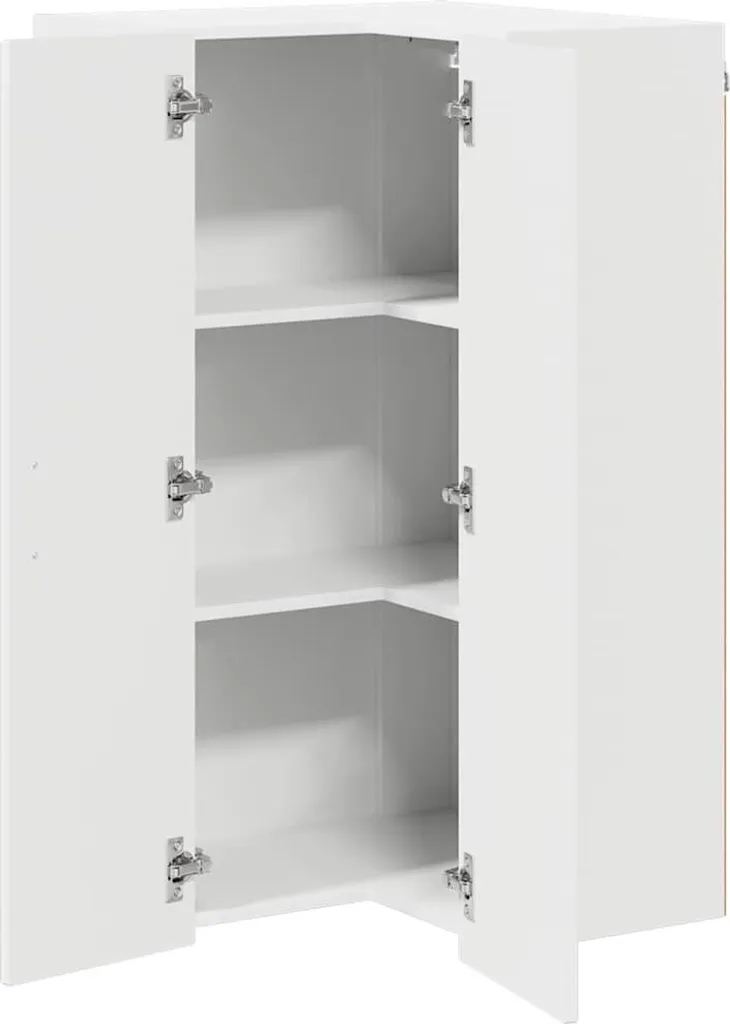 vidaXL Armadio da cucina bianco lucido 57 x 57 x 100 cm Materiale a base di legno - 5