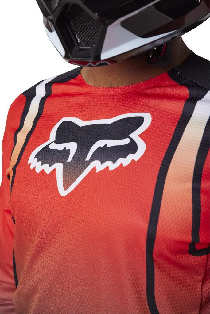 Maillot FOX 360 Vizen Respirant Rouge Noir S avec Ventilation Optimale