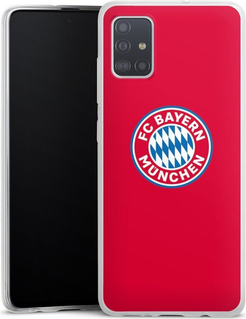 DeinDesign Slim Hülle für Samsung Galaxy A51 Silikon Case Ultra Dünn Handyhülle FC Bayern München FCB Logo