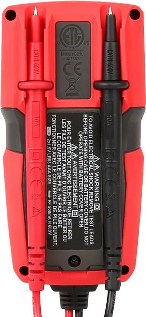 Multimètre UT125C Uni-T format mini avec écran LCD et protection 600V
