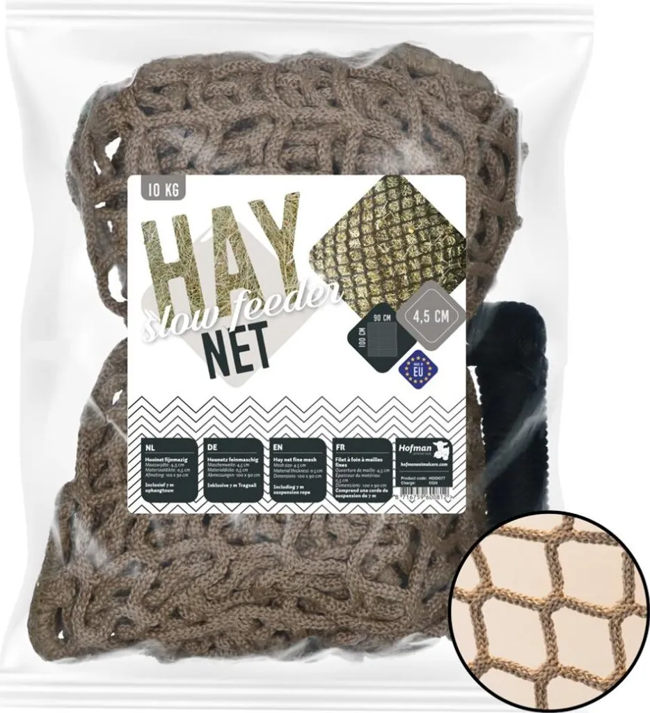 Filet de nourrissage lent 10 kg mailles 45 mm Slowfeeder résistant