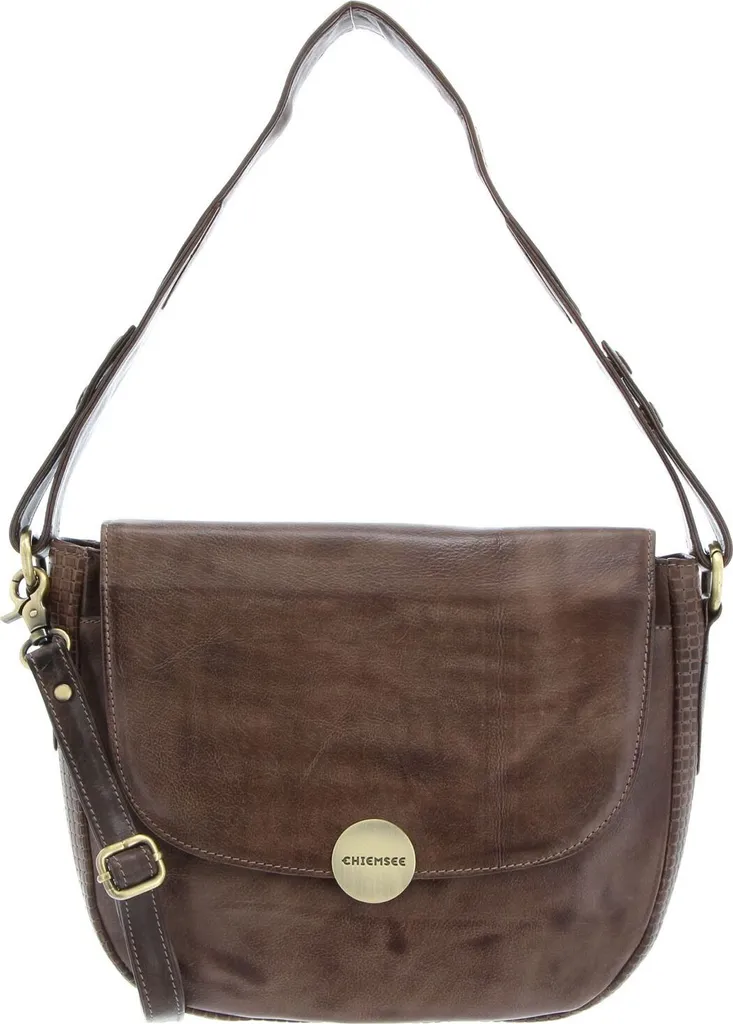 CHIEMSEE Brisbane Brown Shoulderbag - Borsa Pelle Marrone Minimal