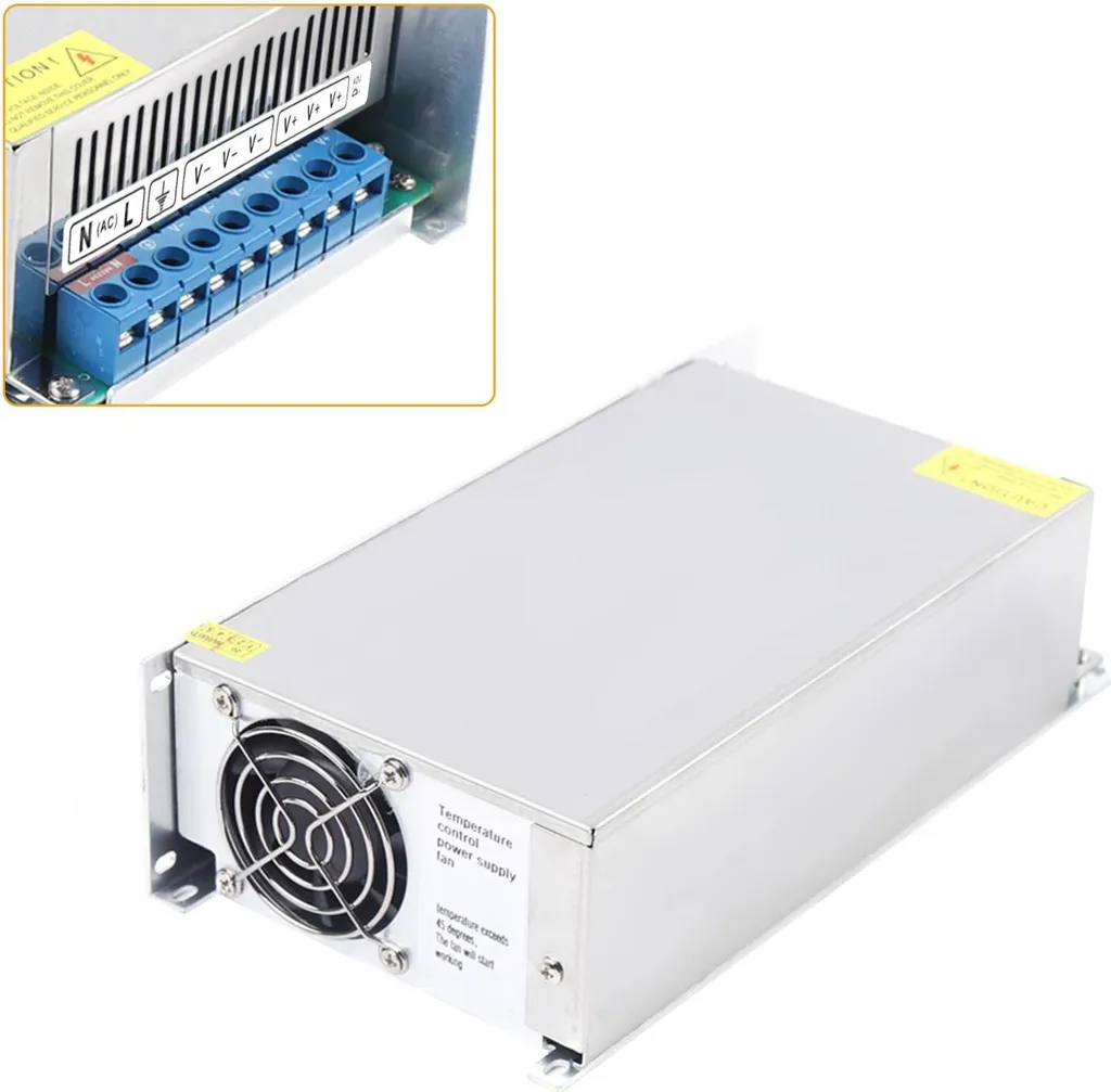 Alimentatore Industriale 48V DC 1000W 20A - Ingresso Monofase 220V - 6