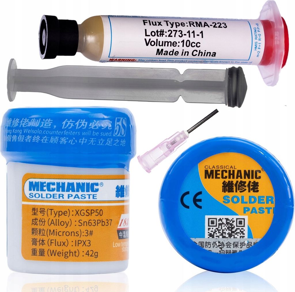 Rosfix Lötpaste (Flüssigzinn) XGSP50 42g 183 + Rosfix Produktbild 