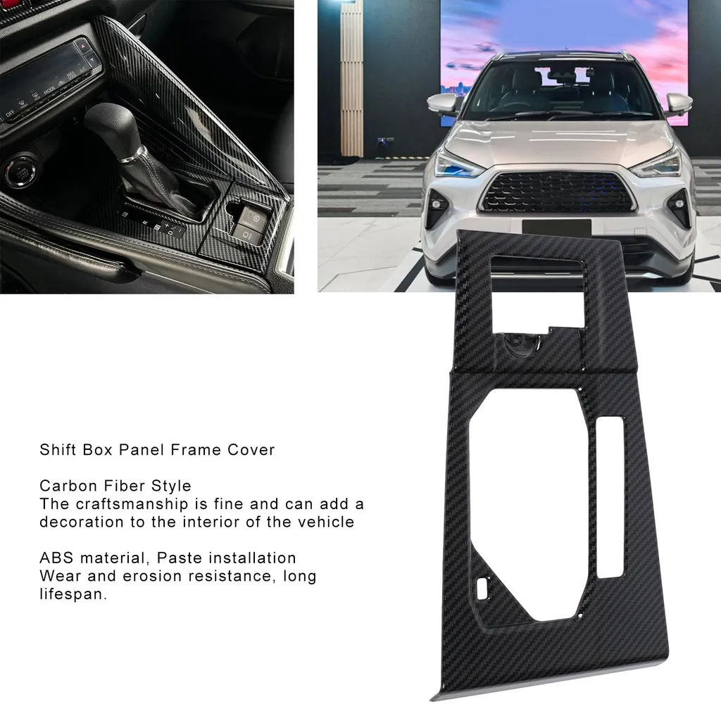 Cache-levier de vitesses aspect carbone pour Toyota Yaris Cross XP210 - 17