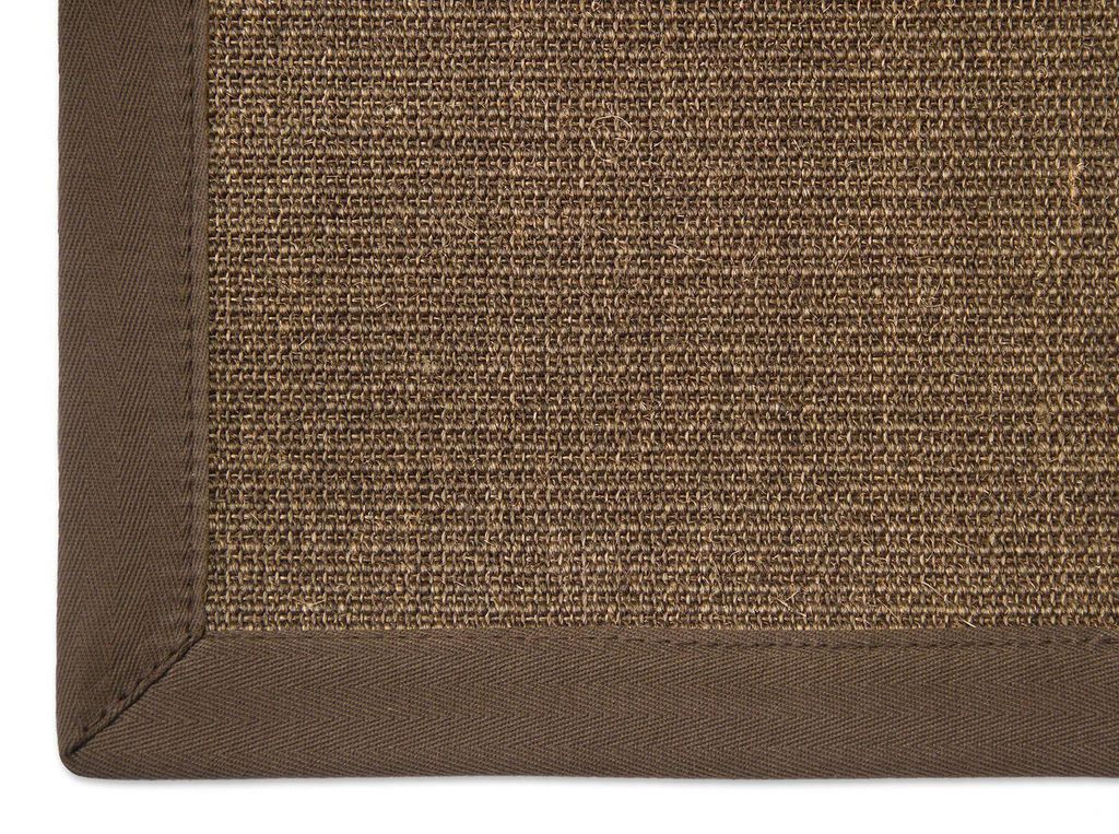 Astra Sisal Teppich Manaus mit Bordüre Farbe dunkel braun Produktbild 